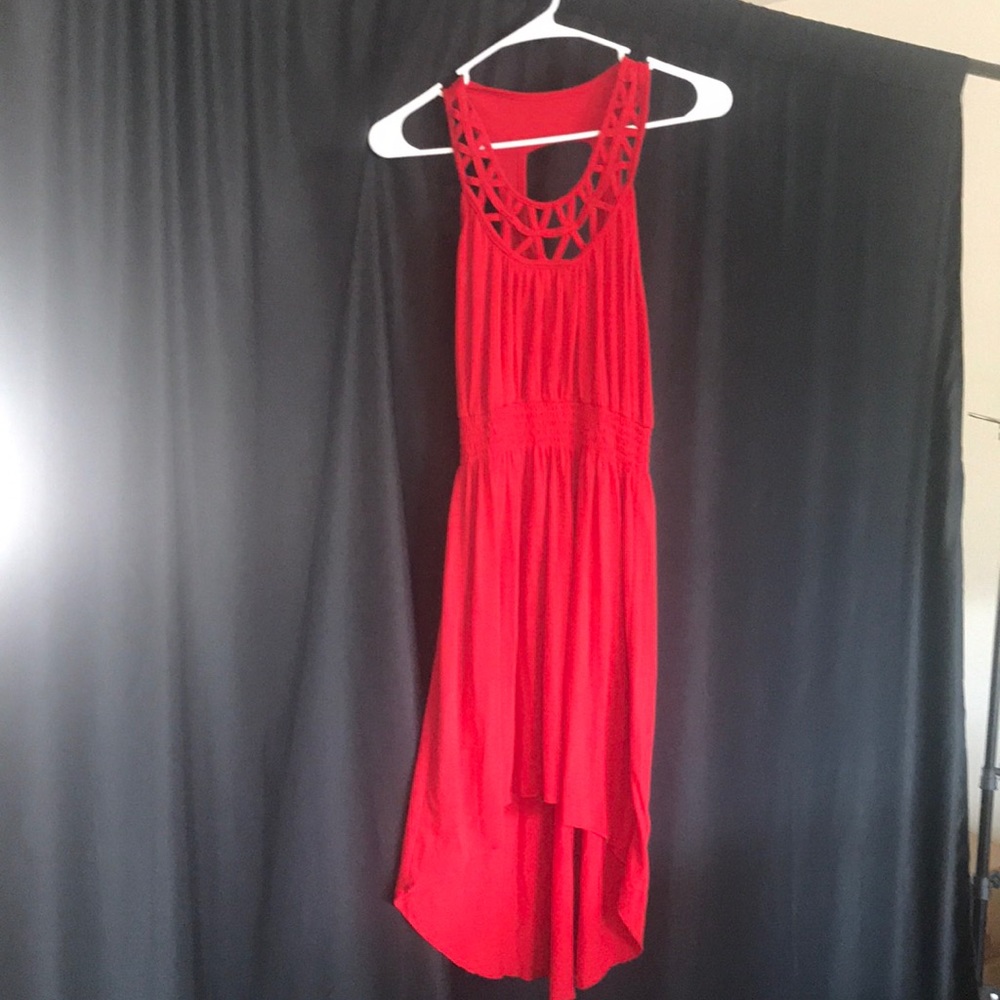 Red dress designed by Self Esteem!